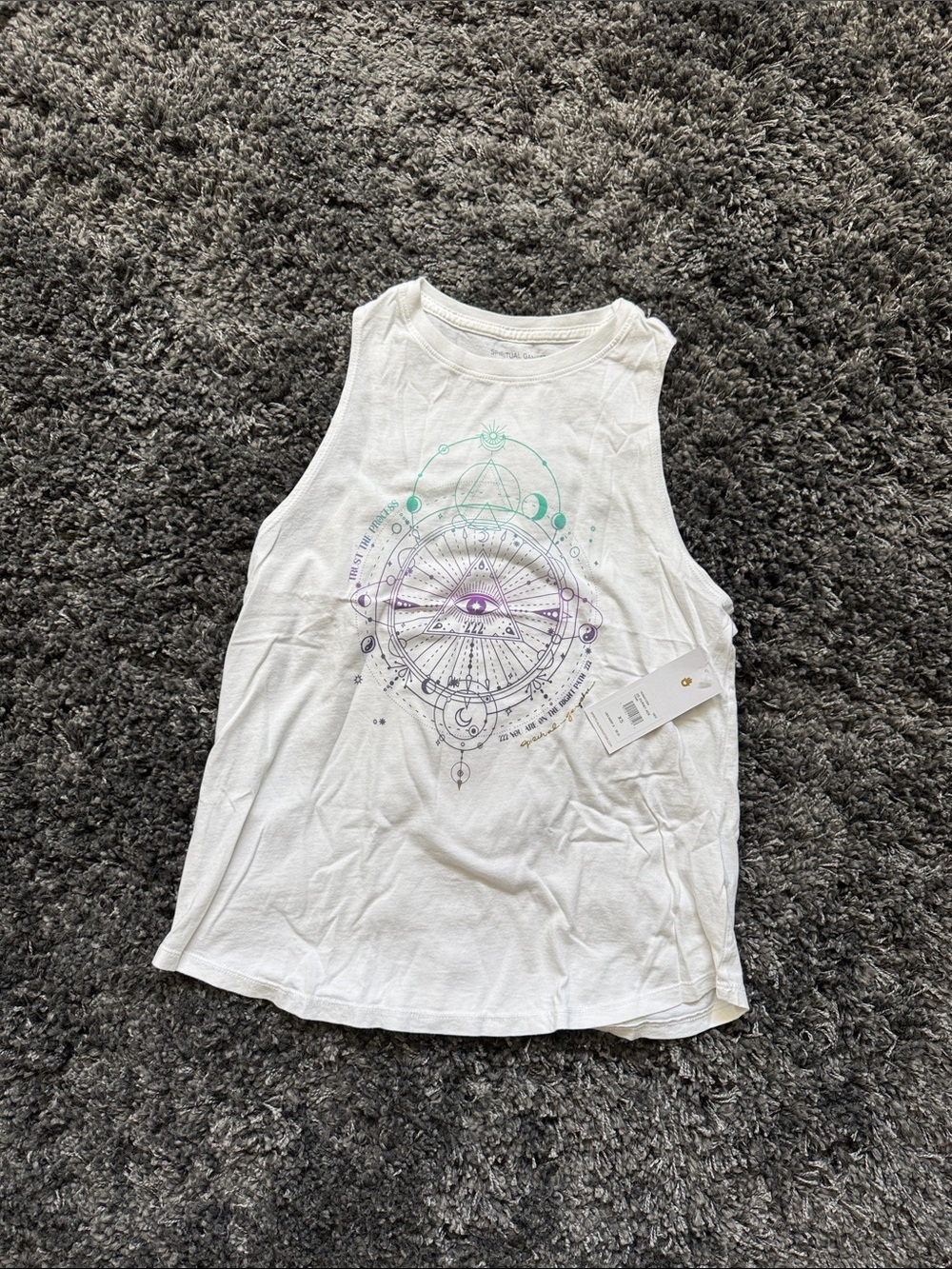 NWT Spiritual Gangster 222 Journey Jade Tank- Size X-Small
